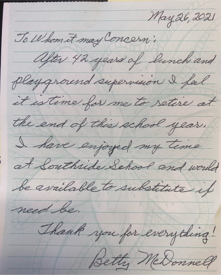 Betty’s letter