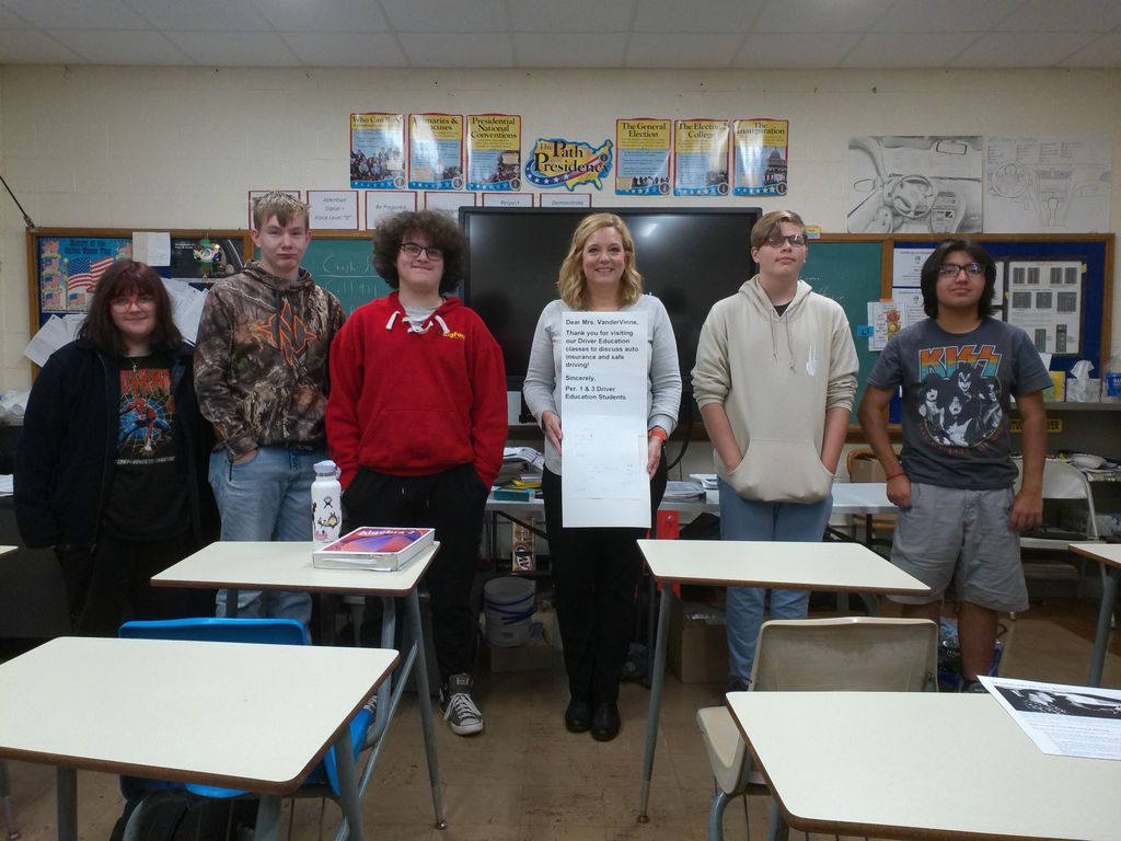Angie VanderVinne Driver Ed class photo 10.13.2022