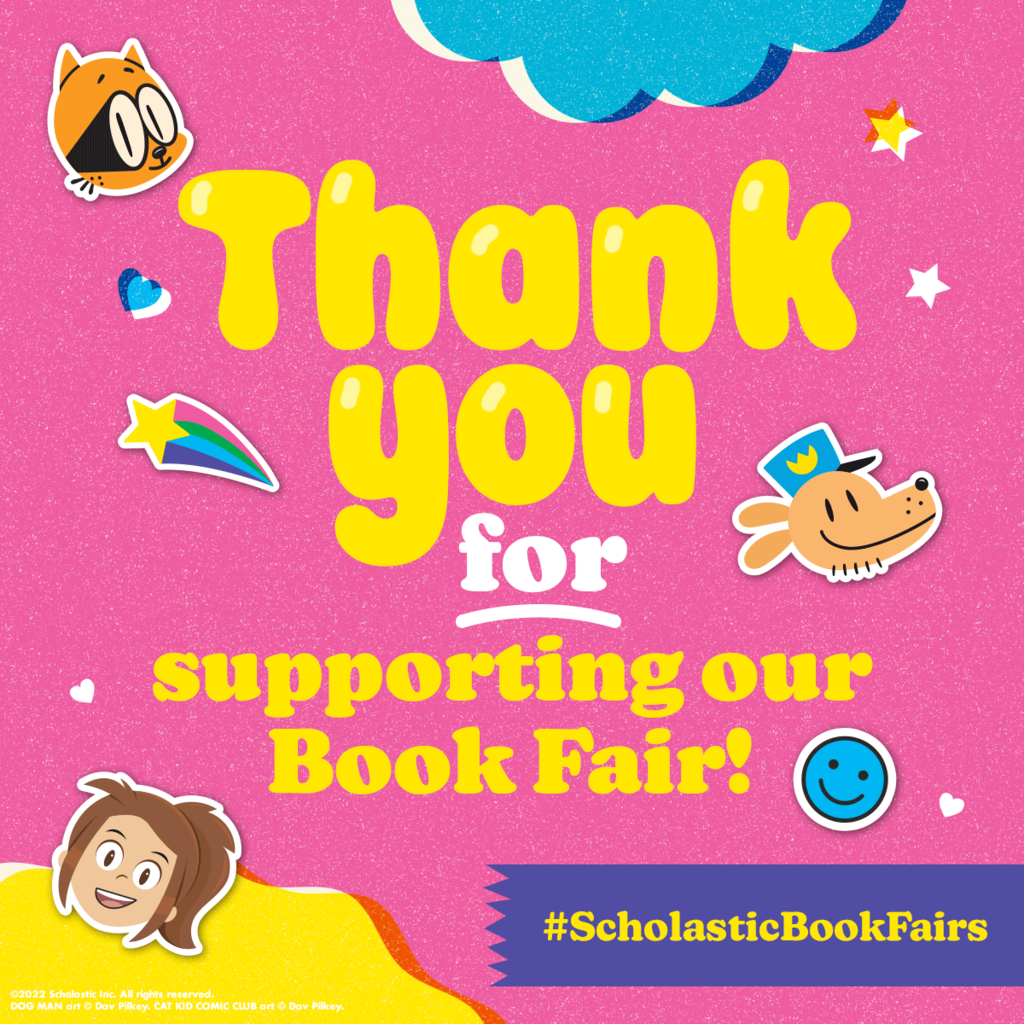 Thank you for supporting the MJHS library Scholastic Book Fair! 